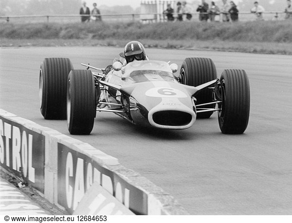 1967 Lotus 49  Graham Hill  Großer Preis von Großbritannien Künstler: Unbekannt.