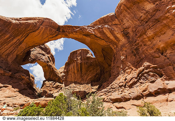 'Natural arches in Arches National Park; Utah  United States of America'