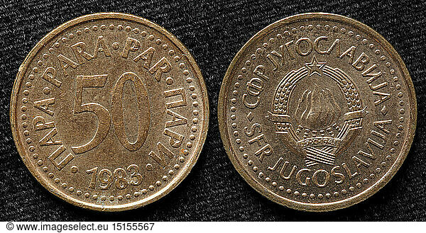 50 Para coin  Yugoslavia  1983