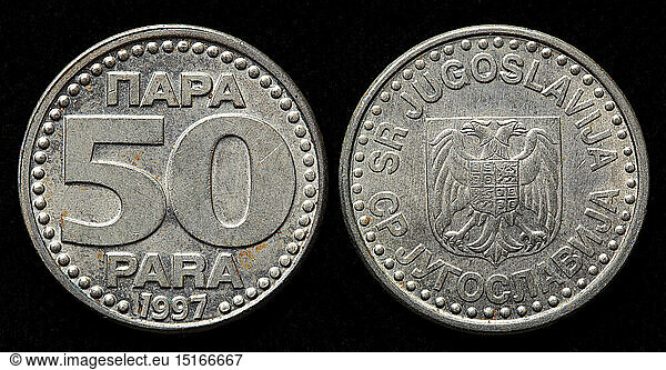 50 Para coin  Yugoslavia  1997