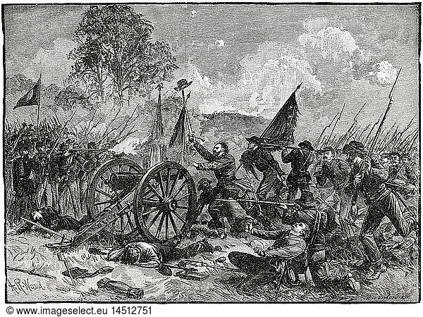 “Pickett’s Charge at Gettysburg Battle of Gettysburg  American Civil War  1863