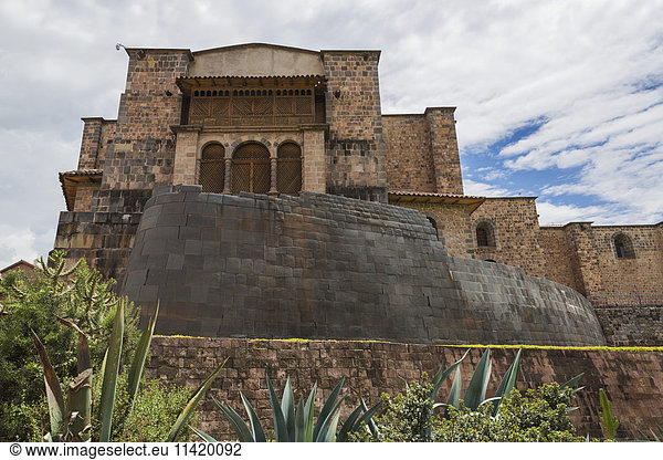 'Qoricancha Temple (Temple of the Sun) and Church of Santa Domingo; Cusco  Peru'