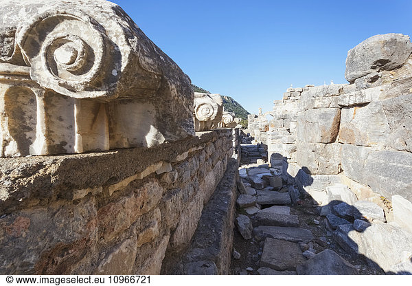 'Ruins in ancient Ephesus; Ephesus,  Turkey'
