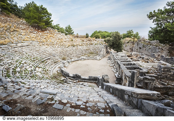 'Ruins of an amphitheatre; Priene  Turkey'
