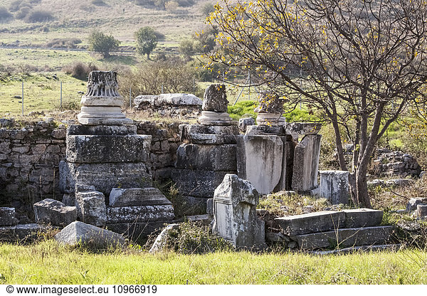 'Ruins of Saint Luke's tomb; Ephesus  Turkey'