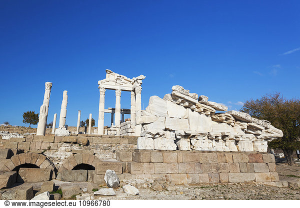 'Ruins of the Temple of Trajan; Pergamum  Turkey'