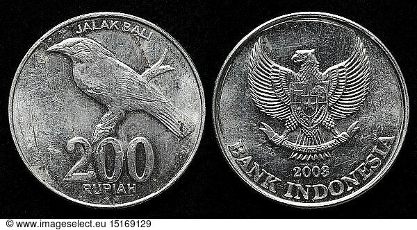 200 Rupiah coin  Indonesia  2003