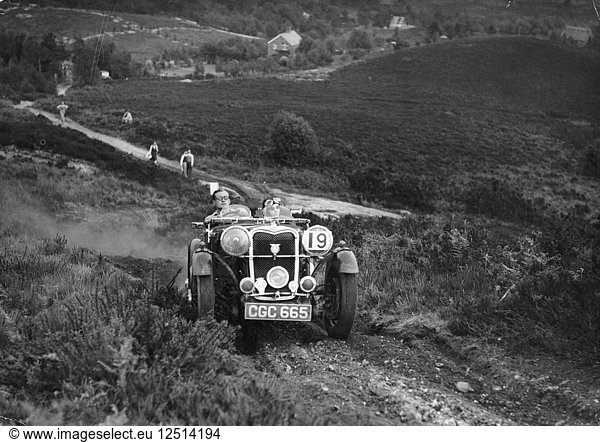 1936 Singer 1 5 Liter Le Mans  (Ende der 1930er Jahre?). Künstler: Unbekannt