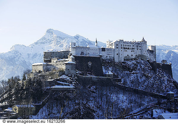 Österreich  Salzburg  Außenansicht der Festung Hohensalzberg
