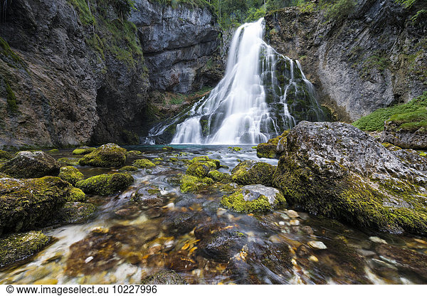 Österreich  Salzburger Land  Blick auf den Gollinger Wasserfall
