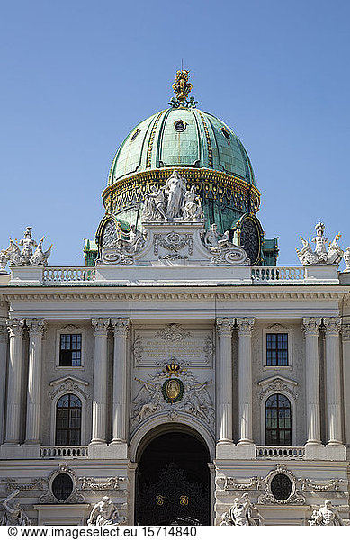 Österreich  Wien  Verzierte Fassade der Hofburg