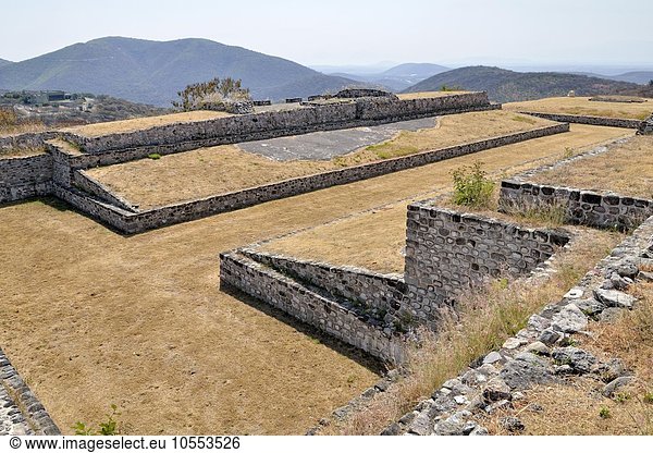Östlicher Ballspielplatz  Ruinenstätte Xochicalco  Cuernavaca  Bundesstaat Morelos  Mexiko  Nordamerika