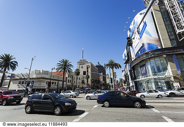 'Street scene in Hollywood; Los Angeles  California  United States of America'