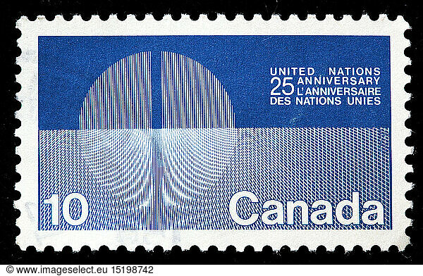 25th anniversary of the United Nations  postage stamp  Canada  1970