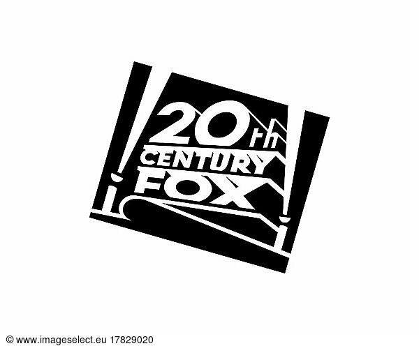 20th Century Fox  gedrehtes Logo  Weißer Hintergrund B