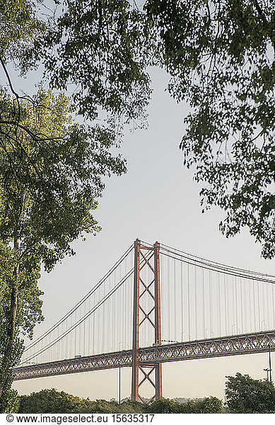 25th of April Bridge in Lisbon  Portugal