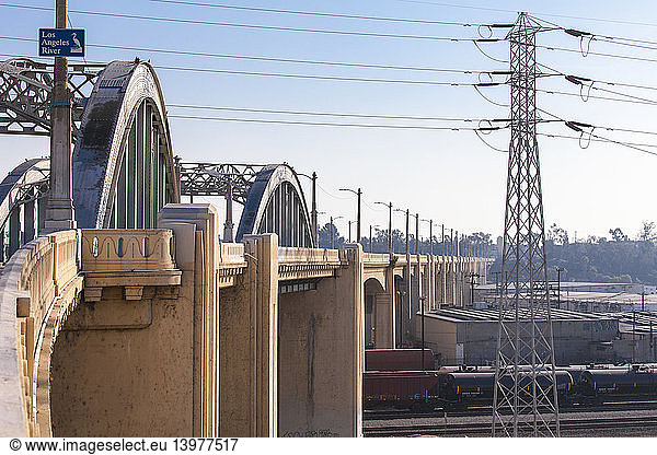 6th Street Bridge and Los Angeles River