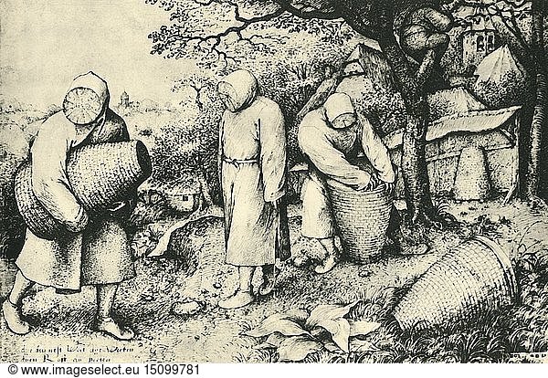 'The Beekeepers'  1565  (1943). Creator: Pieter Bruegel the Elder.