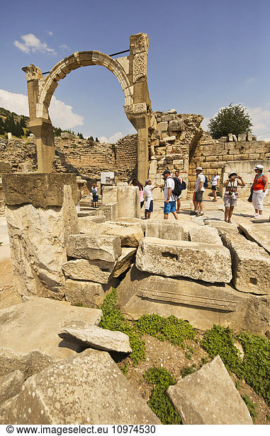 'The Pollio Fountain; Ephesus  Turkey'