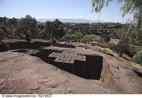 Äthiopien,  Lalibela,  Die in den Fels gehauenen Kirchen