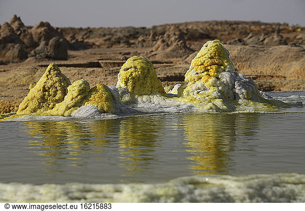 Äthiopien  Danakil-Wüste  Assal-See  Salziger See