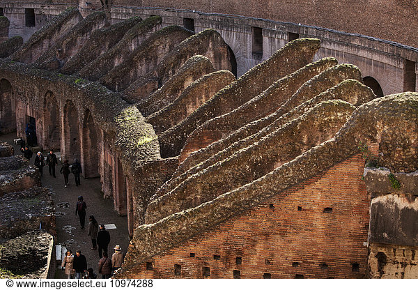 'Tourists at the Colosseum; Rome Italy'