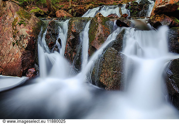 'Waterfalls on Horse Pasture Brook; Wentworth Valley  Nova Scotia  Canada'