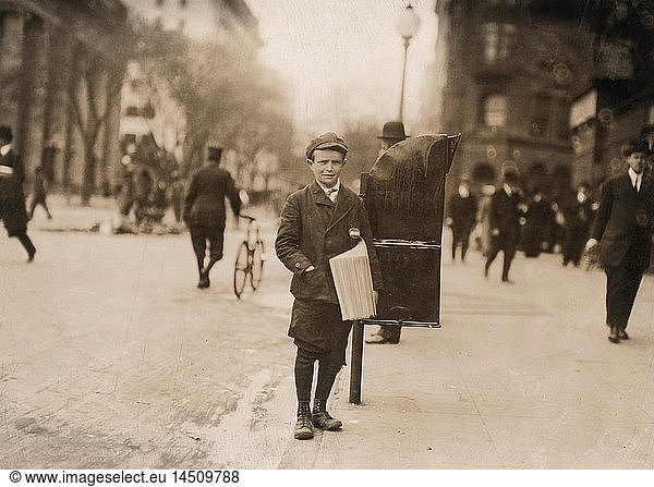 12-year-old Truant Boy Skipping School to Sell Newspapers  often until 2am  Washington  DC  USA  Lewis Hine  1912