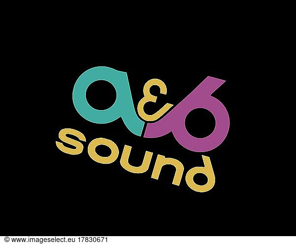 A&B Sound  gedrehtes Logo  Schwarzer Hintergrund B