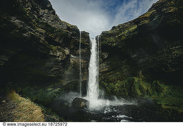 A beautiful waterfall in Iceland