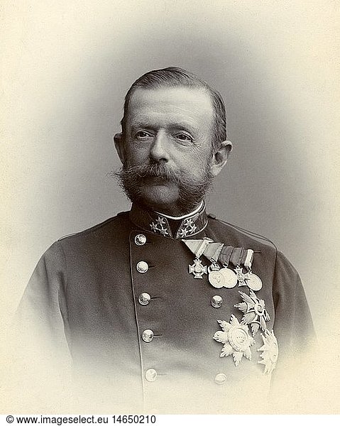 A4 Beck-Rzikowsky  Friedrich Freiherr von  21.3.1830 - 9.2.1920  Ã¶sterr. General  Portrait  Fotographie  Wien  Ã–sterreich  Ende 19. Jahrhundert