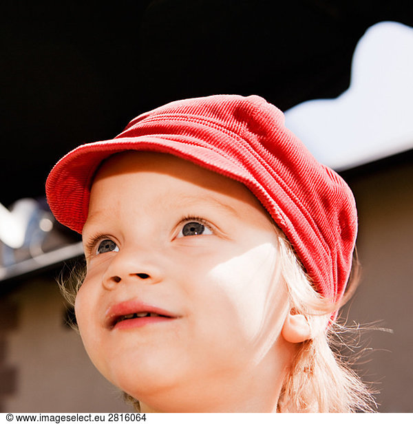 A boy with a red cap Sweden.