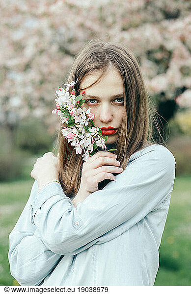 A cherry blossom girl