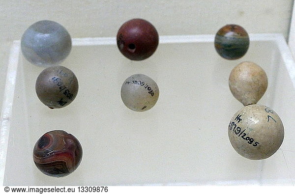 A collection of copper weights and measures from the Indus Valley ...