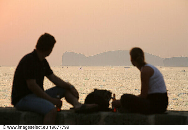 A couple in Sardinia