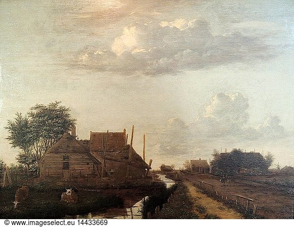 A Landscape with Cottages' 1646. Emanuel Murant