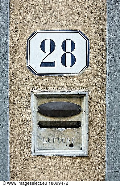 A letterbox in Florence  Italy  Europe