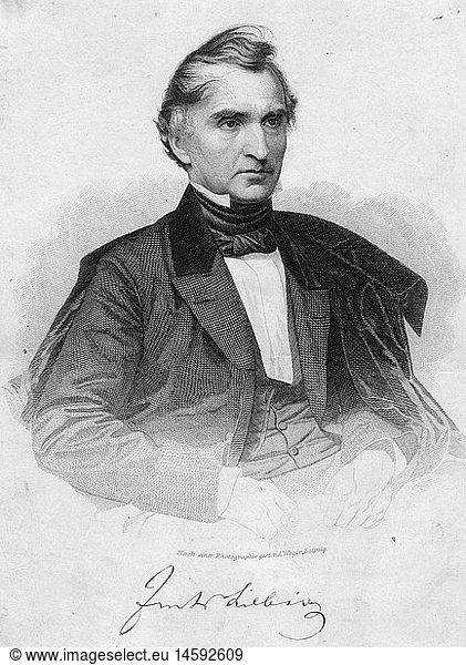 A4 Liebig  Justus von  12.5.1803 - 18.4.1873  deut. Chemiker  PortrÃ¤t  Stahlstich von August Weger (1823 - 1893) A4 Liebig, Justus von, 12.5.1803 - 18.4.1873, deut. Chemiker, PortrÃ¤t, Stahlstich von August Weger (1823 - 1893),