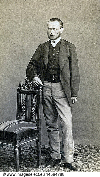 A5  Menschen hist.  MÃ¤nner  junger Mann  Ganzfigur  um 1900  Visitbild von M. Bockhorni  MÃ¼nchen