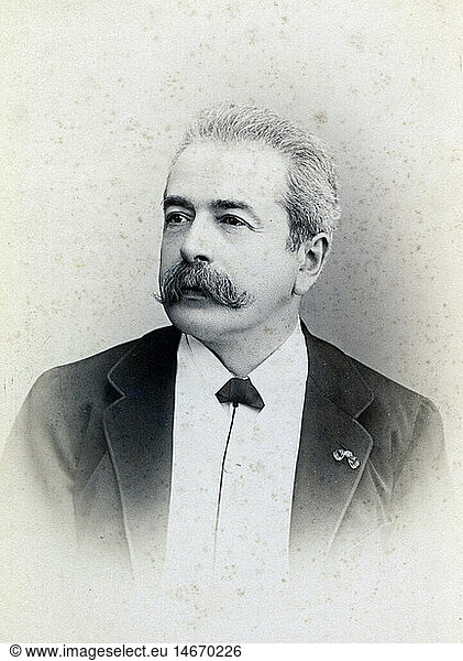 A5  Menschen hist.  MÃ¤nner  Portrait eines Mannes (Joseph Wieniawski)  Kabinettbild  Fotostudio Klary  BrÃ¼ssel  um 1892