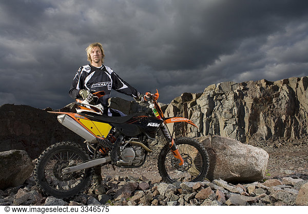 A motocross rider  Sweden.