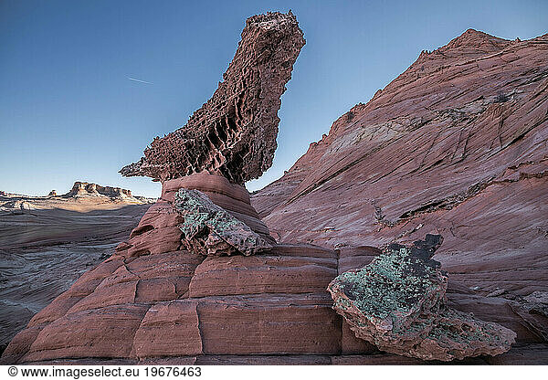 A rarely seen hoodoo near the Wave Arizona