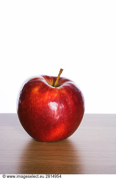 A red apple close-up.
