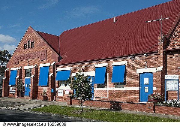 A 1920s Methodist school hall has become a multipurpose Community House and childcare centre (and occasional polling both) in South Caulfield  Melbourne  Australia.