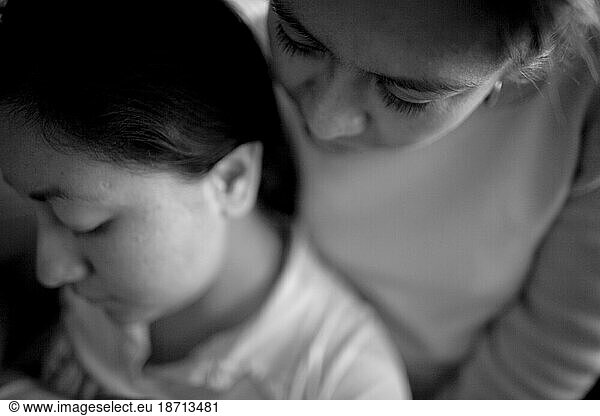 A tender moment between inmates inside a women's prison in Mexico  D.F.