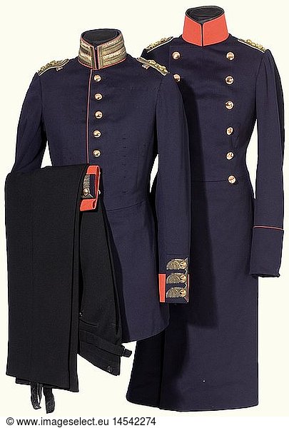 A Tunic And Frock Coat For An Oberleutnant A Tunic And Frock Coat For 