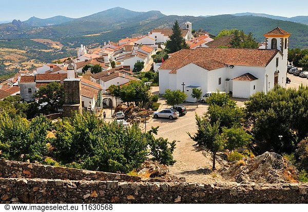 A view of the Town Museum from the castle. Marvão  Alentejo  Portugal.