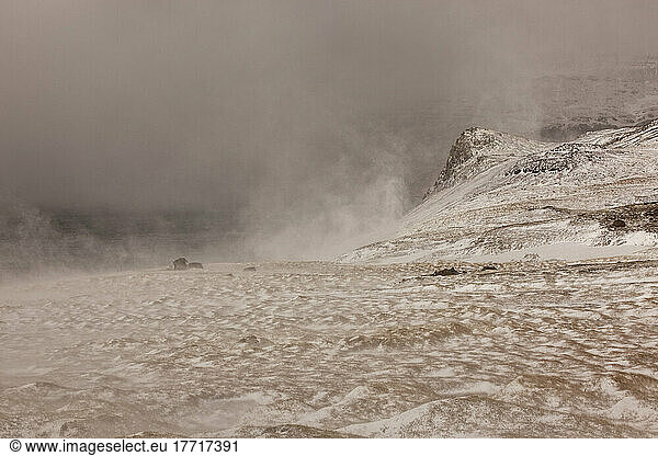 A Wintery Look At A Remote Fjord; Westfjords  Iceland
