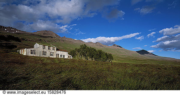 abandoned hospital in the remote east fjords of Iceland
