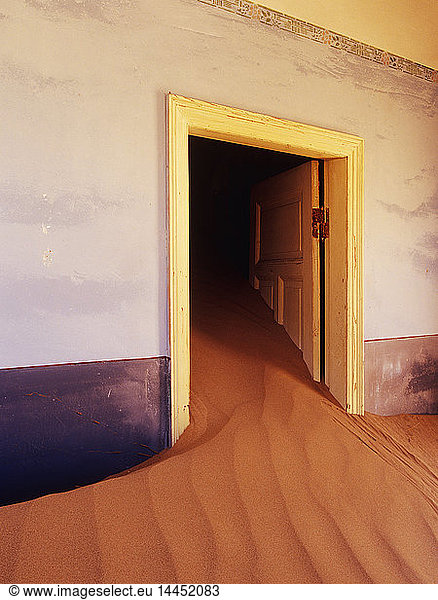 Abandoned House Filled with Drifting Sand